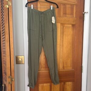 Altar'd State Olive Green Joggers with Comfort Fit